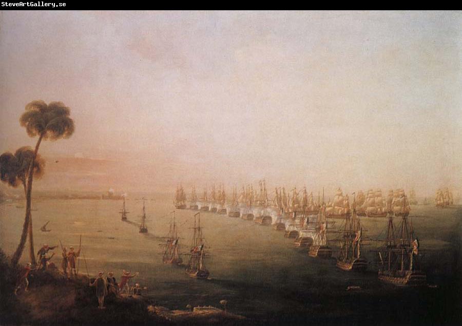 Nicholas Pocock The Battle of the Nile,1 August 1798